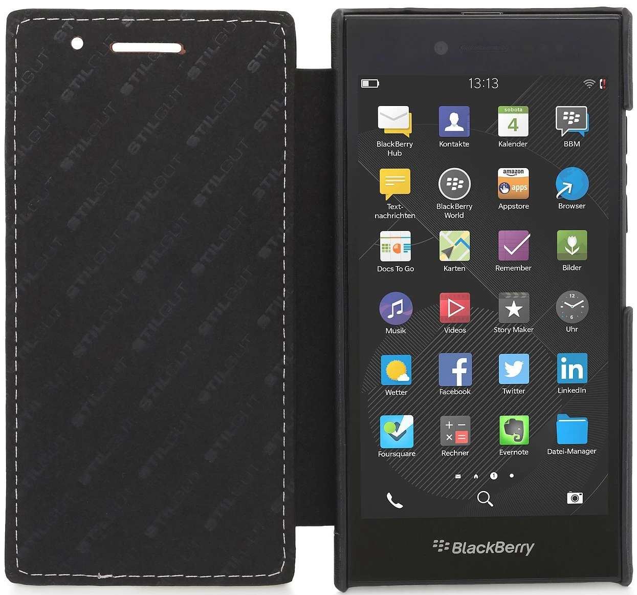 StilGut - Handyhülle Für Wiko Highway Star "Book Type" Ohne Clip 2 StilGut - Handyhülle Für Wiko Highway Star "Book Type" Ohne Clip – Bild 2