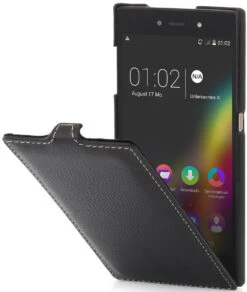 StilGut - Handyhülle Für Wiko Highway Star "UltraSlim" Aus Leder