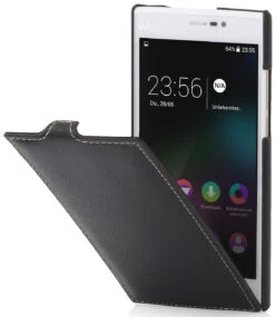 StilGut - Handyhülle Für Wiko Ridge Fab 4G "UltraSlim" Aus Leder