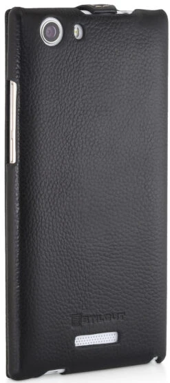 StilGut - Handyhülle Für Wiko Ridge Fab 4G "UltraSlim" Aus Leder -Outlet STILGUT Store wiko ridge fab 4g huelle us schw 06