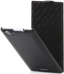 StilGut - Handyhülle Für Wiko Ridge Fab 4G "UltraSlim" Aus Leder -Outlet STILGUT Store wiko ridge fab 4g huelle us schw 09