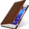 StilGut - Handyhülle Für Xperia M4 Aqua "Book Type" Mit Clip