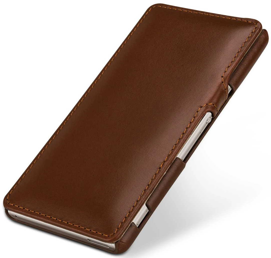 StilGut - Handyhülle Für Xperia M4 Aqua "Book Type" Mit Clip 3 StilGut - Handyhülle Für Xperia M4 Aqua "Book Type" Mit Clip – Bild 3