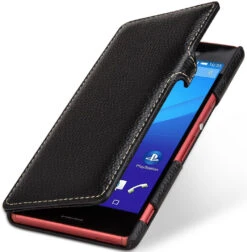 StilGut - Handyhülle Für Xperia M4 Aqua "Book Type" Mit Clip 12 StilGut - Handyhülle Für Xperia M4 Aqua "Book Type" Mit Clip -Outlet STILGUT Store xperia m4 aqua huelle bt oc schw 01