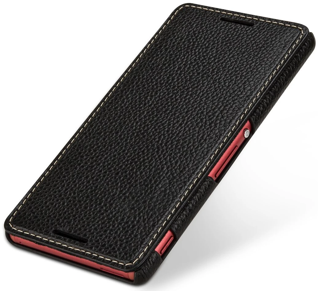 StilGut - Handyhülle Für Xperia M4 Aqua "Book Type" Ohne Clip 3 StilGut - Handyhülle Für Xperia M4 Aqua "Book Type" Ohne Clip – Bild 3