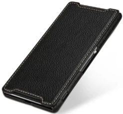 StilGut - Handyhülle Für Xperia Z3+ "Book Type" Ohne Clip -Outlet STILGUT Store xperia z3plus tasche bt oc schw 03