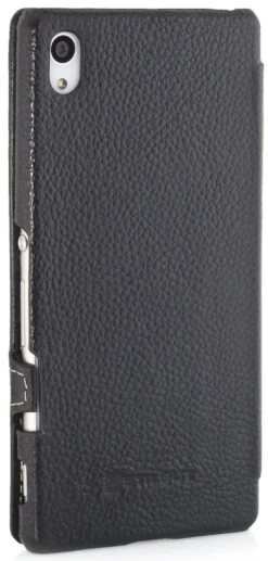 StilGut - Handyhülle Für Xperia Z3+ "Book Type" Mit Clip 17 StilGut - Handyhülle Für Xperia Z3+ "Book Type" Mit Clip -Outlet STILGUT Store xperia z4 case bt mc schw 06