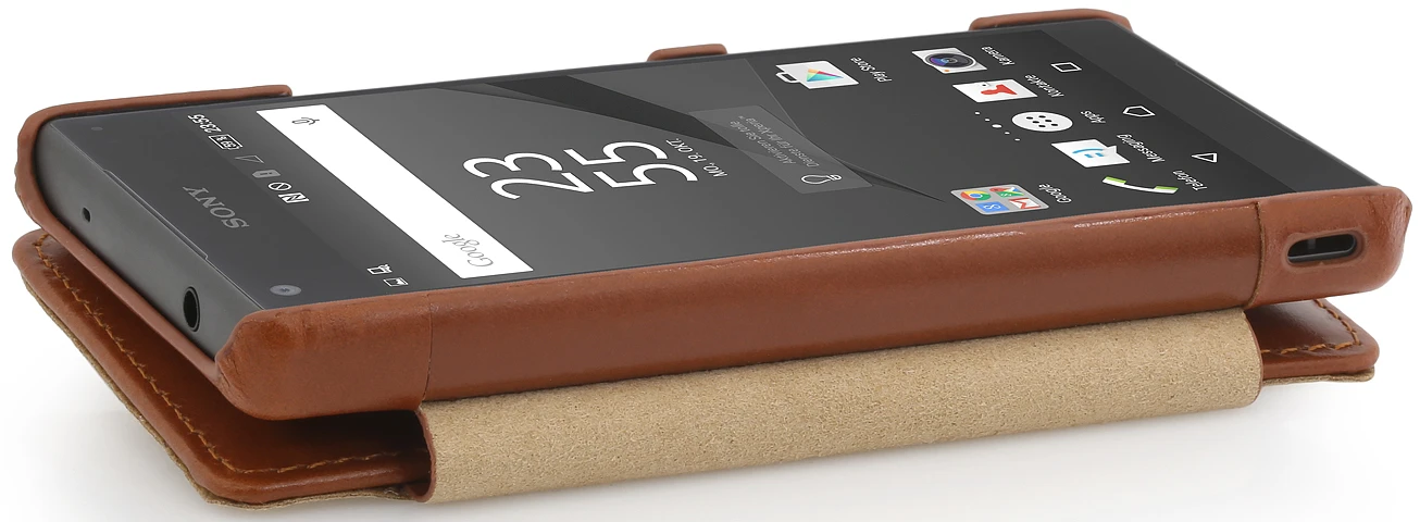StilGut - Xperia Z5 Compact Tasche Book Type Aus Leder Mit Clip 8 StilGut - Xperia Z5 Compact Tasche Book Type Aus Leder Mit Clip – Bild 8