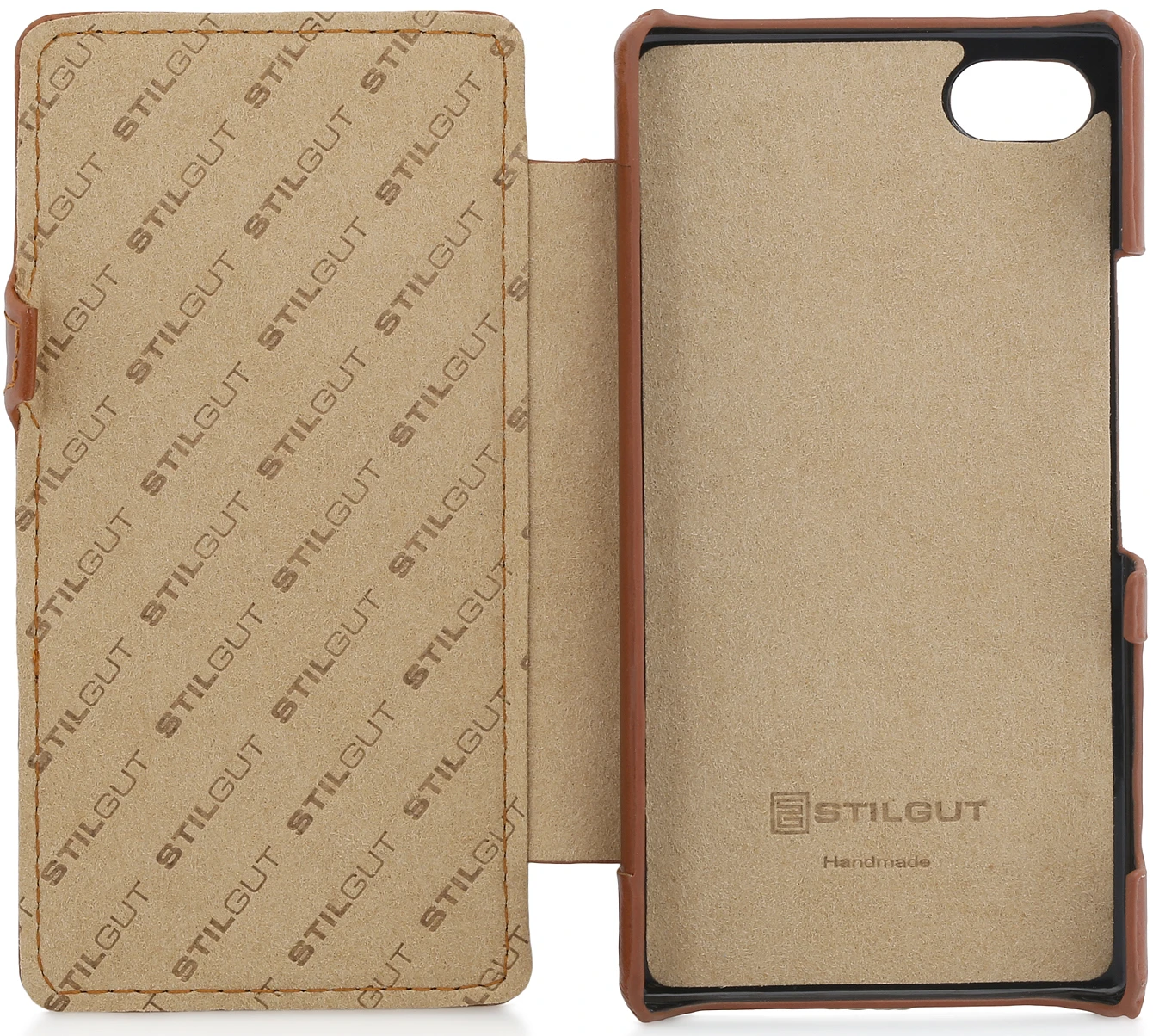 StilGut - Xperia Z5 Compact Tasche Book Type Aus Leder Mit Clip 10 StilGut - Xperia Z5 Compact Tasche Book Type Aus Leder Mit Clip – Bild 10