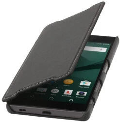 StilGut - Xperia Z5 Tasche Book Type Aus Leder Ohne Clip -Outlet STILGUT Store xperia z5 etui bt oc schwn 01