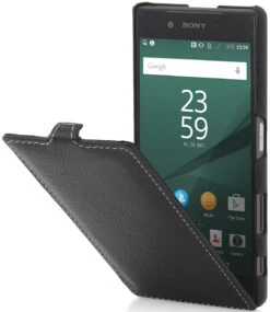 StilGut - Xperia Z5 Hülle UltraSlim Aus Leder -Outlet STILGUT Store xperia z5 huelle us schw 01