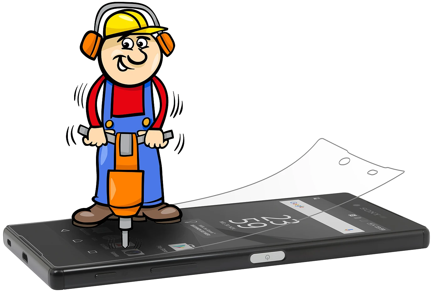 StilGut - Panzerglas Sony Xperia Z5 Premium (2er-Pack) 3 StilGut - Panzerglas Sony Xperia Z5 Premium (2er-Pack) – Bild 3