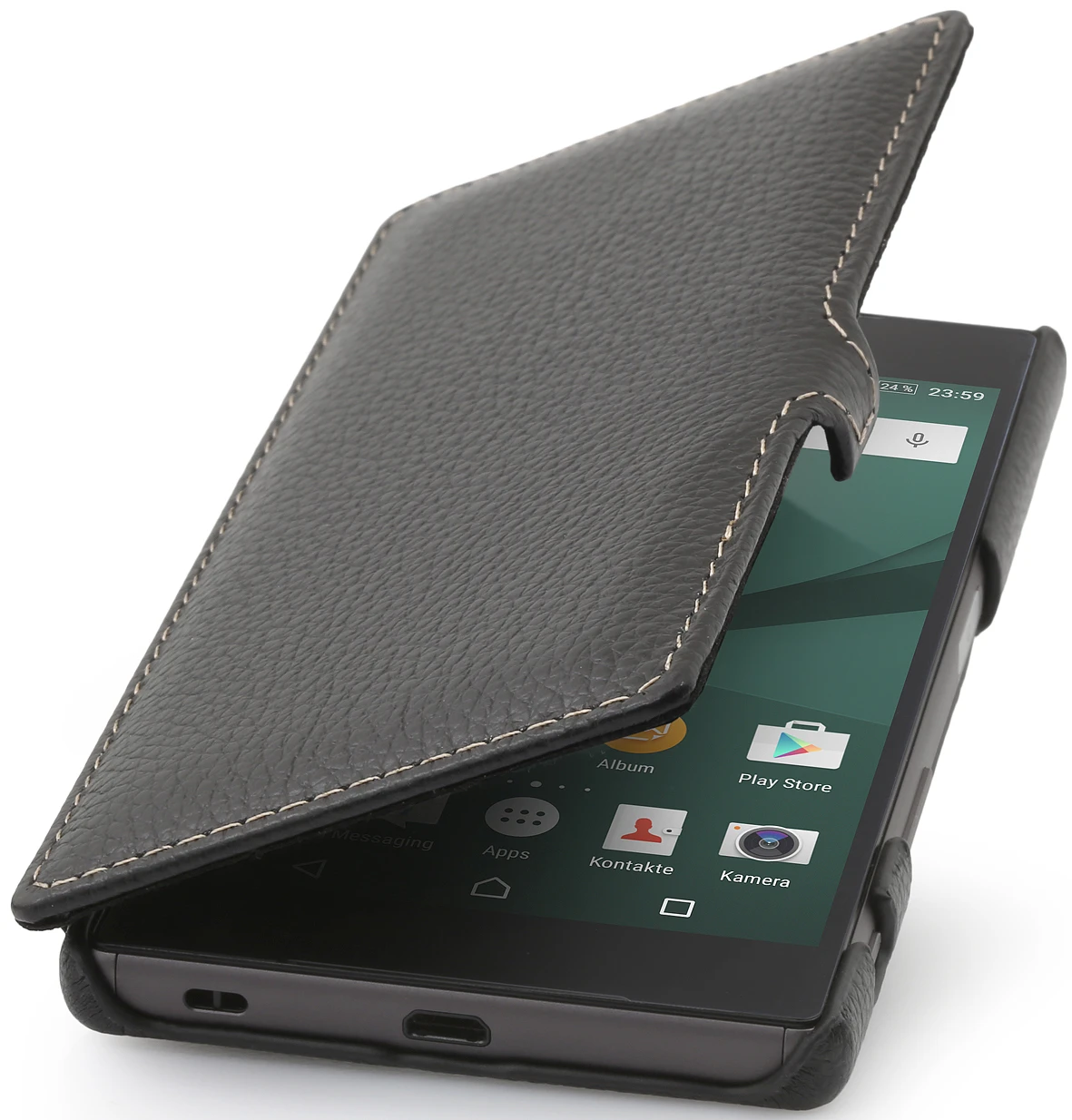 StilGut - Xperia Z5 Tasche Book Type Aus Leder Mit Clip 11 StilGut - Xperia Z5 Tasche Book Type Aus Leder Mit Clip – Bild 11