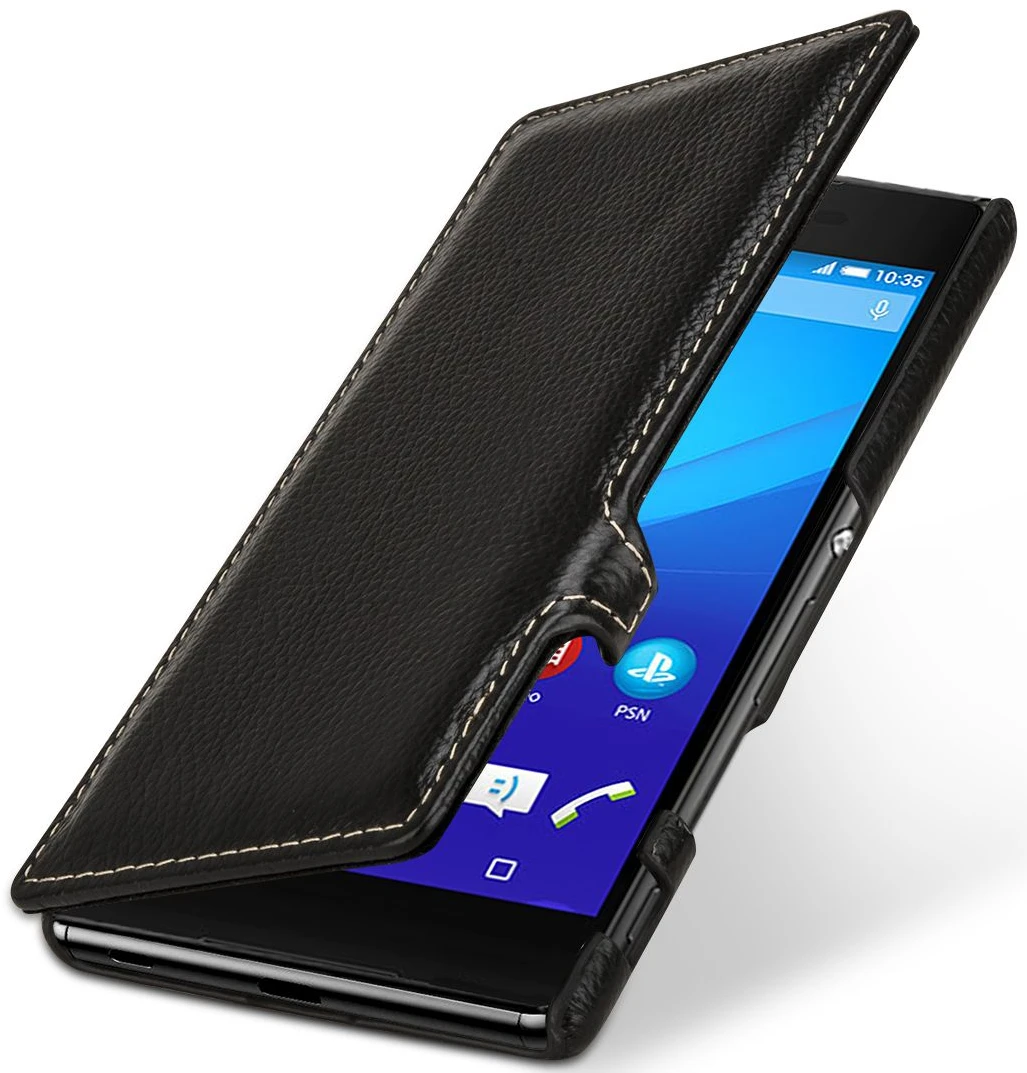 StilGut - Handyhülle Für Xperia Z3+ "Book Type" Mit Clip 1 StilGut - Handyhülle Für Xperia Z3+ "Book Type" Mit Clip